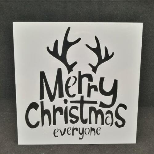 Christmas Layering Stencils Drawing Color Spraying Stencil for Diy scrapbook/photo album coloring,painting stencil,home decor