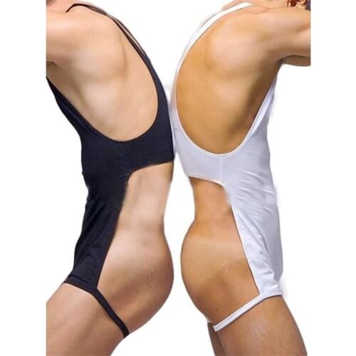Sexy Mens Bodysuit Mens Leotard Man Shapers Full Body Underwear Male Body Shapewear One Piece Jockstrap Set