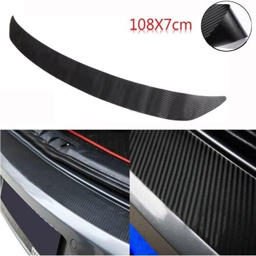 Carbon Fiber Rear Bumper Sticker Trim Protector Golf 6 series Car-Styling Sticker And Decals108x7cm #09