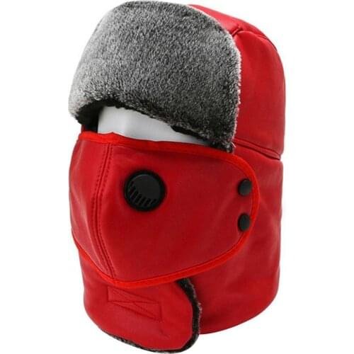 Face Windproof Ski Cap Caps Men Women Outdoor Winter Warm Thick Soft Windproof Dustproof Face Cover Hat Cap Trend Winter Hat