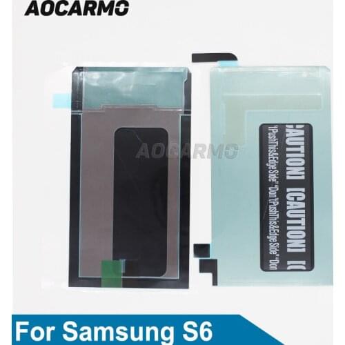 Aocarmo LCD Back Adhesive Sticker Film For Samsung Galaxy S6 S6Edge