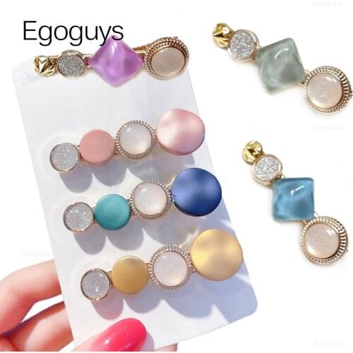 1PC Fashion Women Girls Jewelry Hair Clips Metal Hairpins Barrettes Geometric Hairgrip Hair Headwear Styling Tools Accessories