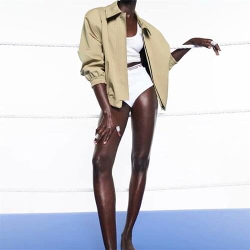 ZXQJ Women 2021 Fashion Bomber Jacket Warm Zipper Pockets Winter Coat Female Jacket Parkas Femme Chaqueta