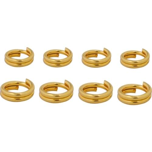 100pcs Stainless steel Jump Ring double rings Double Loops Split Rings Connectors DIY Jewelry Making Supplies for DIY Wholesale