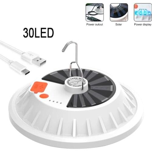 30LEDs Rechargeable LED Bulb Light Rechargeable Lantern Portable Emergency Night Market Light Outdoor Camping Household