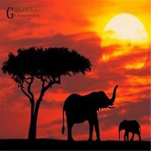 Diamond Mosaic Special Shaped Diamond Painting Cross Stitch Elephant drill 5D Diy Home Decoration Painting Wedding decoration