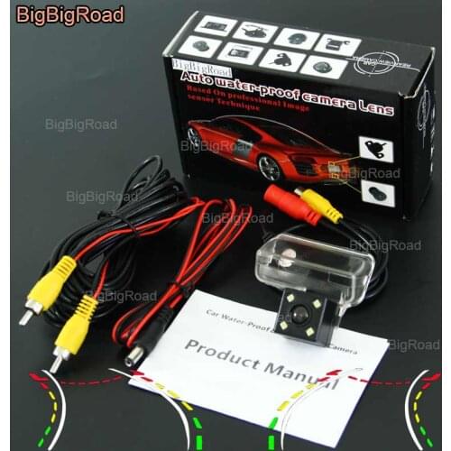 BigBigRoad Car Intelligent Dynamic Track Rear View Camera For toyota EZ 2011--2016 / Citroen DS4 / Xsara / Picasso MPV