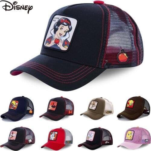 New Brand Disney Minnie Mickey Snapback Cotton Baseball Cap Men Women Hip Hop Dad Mesh Hat Trucker Hat Dropshipping