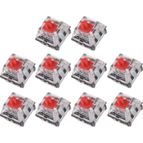 10Pcs 3 Pin Mechanical Keyboard Switch RED for Cherry MX Keyboard Tester Kit