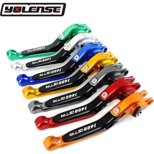 CNC Adjustable Brake Clutch Lever Foldable Motor Parts For Kawasaki GTR1400 CONCOURS GTR 1400 2007-2017 Motorcycle Accessories
