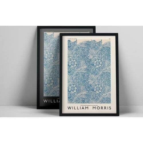 William Morris Canvas Print Retro Flower Plant Painting Exhibition Poster Nordic Home Decoraion Living Room Art Wall Picures