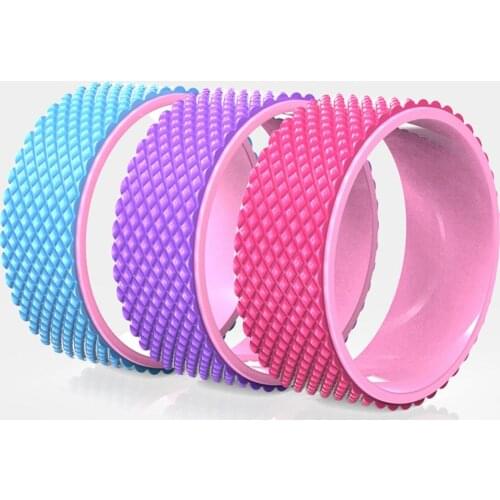 Yoga Pilates Circle Fitness Equipment Yoga Wheel for Back Massage Beautiful Back Training 3D Floating-point Massage Roller