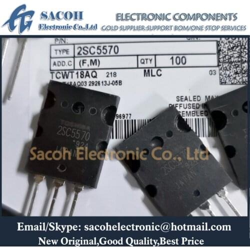 New original 5PCS/Lot 2SC5570 C5570 5570 or 2SC5573 2SC5589 2SC5583 2SC5584 2SC5584A TO-3PL Good quality Power Transistor