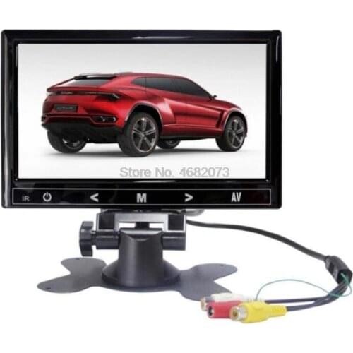 By DHL or Fedex 10pcs 7 Inch 800 x 480 Car Digital Display 2 Video Input Rear View VCR Monitor New