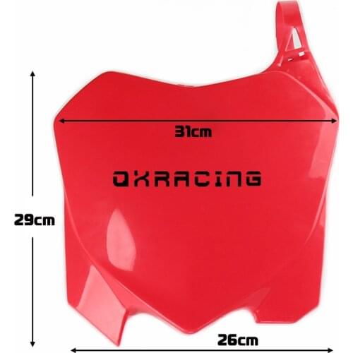 CRF 250 450 Motorcycle Front Number Plates Name Plate For CRF250R 10-13 CRF450R 09-12 Off road Racing Motocross