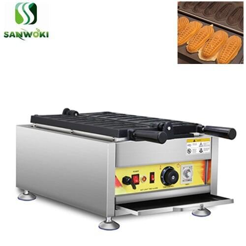 Commercial maize shape waffle maker machine corn waffle moulding machine street snack machine non-stick waffle iron machine