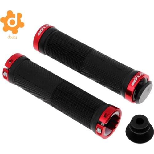 Rubber MTB Bike Handlebar Grips Lock on Anti-slip Handle Bar Cover Red