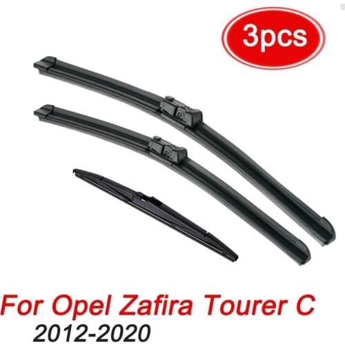 MIDOON Wiper Front & Rear Wiper Blades Set For Opel Zafira Tourer C 2012 - 2020 Windshield Windscreen Window 30"+28"+14"