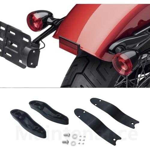 Motorcycle Rear Turn Signal License Plate Relocation Kit For Harley Models FLFB FLFBS FLSL FXBB FXBR FXBRS FXLR FXLRS 2018-up