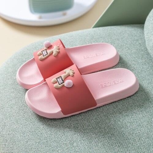 Cartoon Slippers Home Indoor Women Home Bathroom Soft Bottom Home Lovely Slippers Men Home Slippers Slippers Men