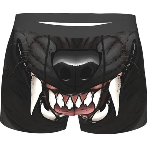 Werewolf Moon Wolf Romantic Horror Film Underpants Breathbale Panties Mens Underwear Sexy Shorts Boxer Briefs