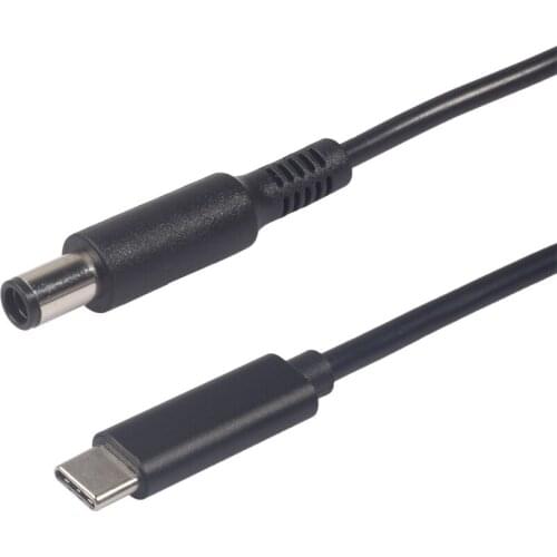USB 3.1 TYPE C to DC 7.4*5.0 / 7.4*0.6mm Male to Male For DELL Laptop Charger DC Jack Power Adapter Cable 1.5M PD Charging