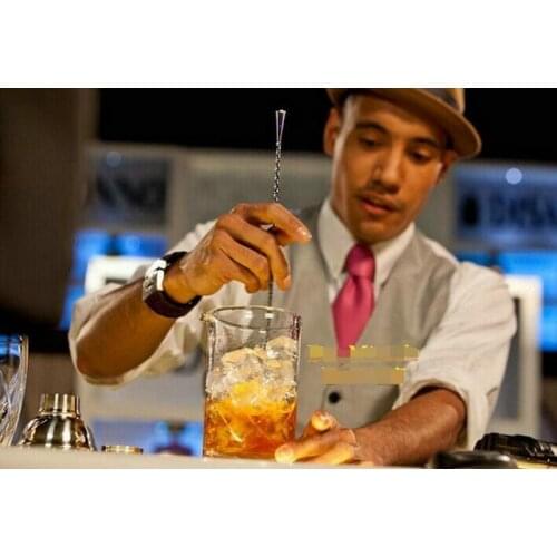 33CM Long wine Tool Stir spoon bar twisted hoffmann plating rose gold bar spoons