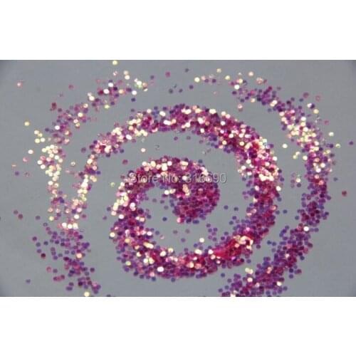 1mm Pink Holographic Glitter circle for Glitter Nail Art and Glitter Crafts nail art Supplies