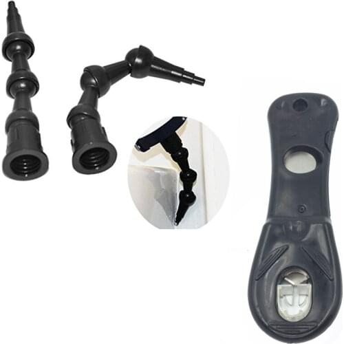 10sets Per Order 2pcs 360 degree bent nozzle All Corner Use and 1pc SILICONE TUBE SNIPS - SAFE SEALANT NOZZLE CUTTER TOOL