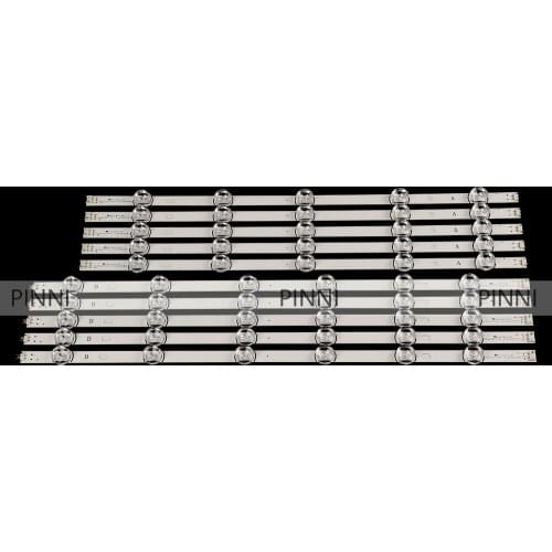 100% New 10pcs/Kit LED strips for LG 55 TV 55LB5670 CR 55LB570V ZB 55LB570U ZK AGF78401601 LC550DUE FGM4 6916L 1987A 6916L 1988