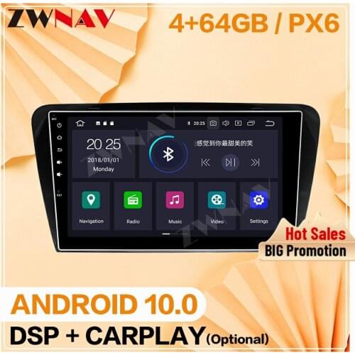 2 din 2014 2015 For Skoda Octavia Android 10 Multimedia screen car video audio Radio GPS navigation head unit auto stereo