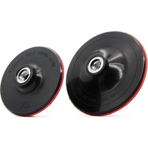 2pcs Polishing Backing Plate Dia. 4-5 Inch 100mm 125mm Rubber Backer Pad Angle Grinder Car Polish Bonnet Self Adhesive Hook Loop