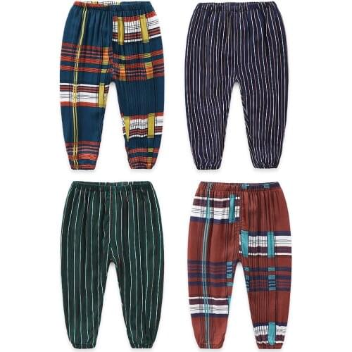 2018 Summer Thin section Mosquito repellent pants boys cottons Leisure tracksuits girl toddler kids bloomers children clothes