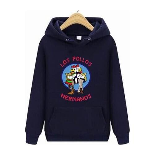2021 Breaking Bad Hoodie Men LOS POLLOS Hermanos Hooded Sweatshirt Chicken Brothers Hoodies Mens Winter Autumn Hoody Mens