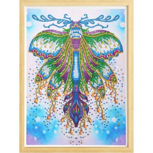 DIY5D animal bird full round diamond special-shaped diamond gem with gold diamond handmade cross stitch crystal diamond suite ir