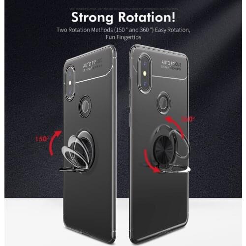 Redmi Note 6 Pro Case 360 Degree Ring Finger Holder Car Magnet Phone Case For Xiaomi Redmi 6 6A Note 6 Pro Fundas Capa