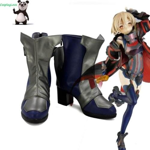 FGO Fate Grand Order Berserker Mysterious Heroine X Alter Blue Cosplay Shoes Long Boots CosplayLove For Halloween Christmas