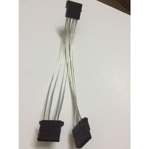 4Pin Molex Male to 2 Ports Molex IDE Female Power Cable Supply Y Splitter Adapter for PC Desktop Cooling Fan CD Driver Hard Disk