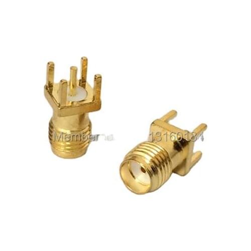 1pc SMA Female Jack RF Coax Modem Convertor Connector PCB mount Straight Goldplated NEW wholesale