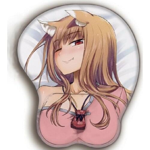 Anime Spice and Wolf Holo Otaku 3D Mousepad Wrist Rest Mouse Pad Mat Laptop