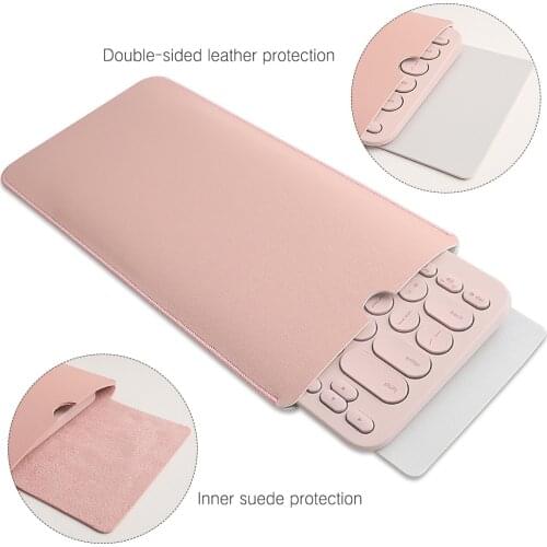 For Logitech K380 leather Keyboard case wireless keyboard Case PU PVC storage Bag for Logitech K 380 Carrying Waterproof Sleeve