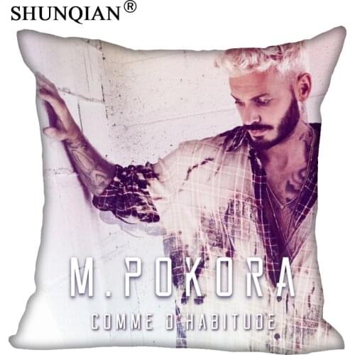 Matt Pokora Pillowcase Square Zippered Home Decorative Pillow Cover Wedding Custom Gift For Two Sides Printed