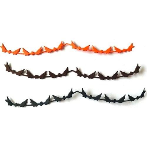 Halloween border Craft Metal Cutting Dies stencil mold bat set decoration scrapbook Album Paper Card Craft Embossing die cuts