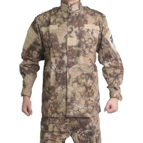 Bluecamp Kryptek Men Army Military Equipment Airsoft Paintball Shooting BDU Uniform Combat shirts and pants set