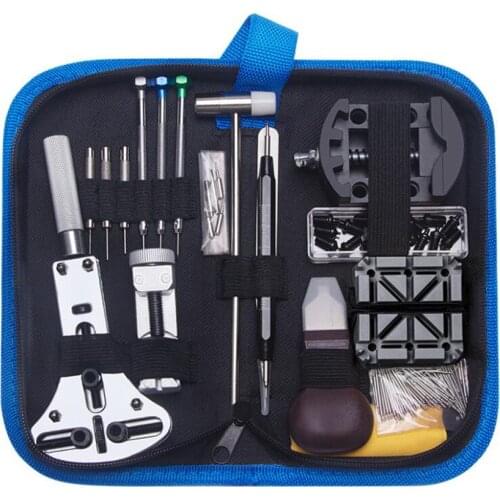 146PCS/Set Watch Repair Tools Kits, Watch Battery Replacement Watchband Link Remover Spring Bar Tool Kit with Carrying Case