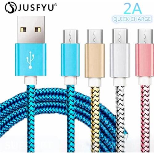Nylon USB Cable Type C Micro USB Cable for Samsung Xiaomi Huawei LG,Fast Charging USB Cable for iPhone 8 7 6 6S Plus 0.5cm Cable