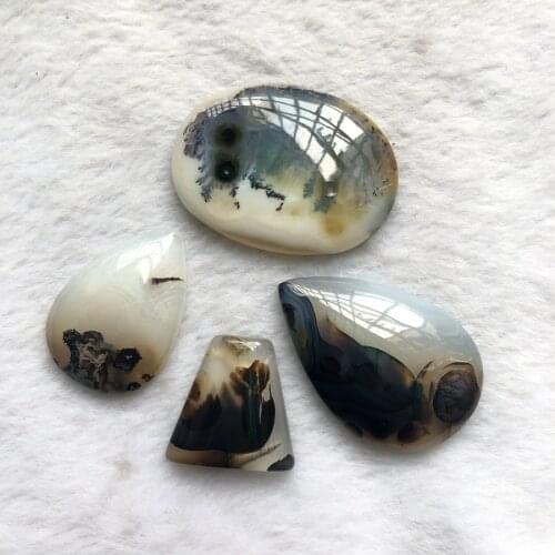 Wholesale Mixed 4pcs 100% Natural Dendritic Agates Carnelian Bead Pendant,Gem stone Jewelry Pendant