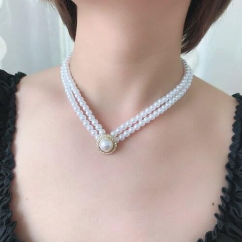 Rhinestone Necklace Chokers Collier Wedding Party Travelling Jewelry Accessories Retro Elegant