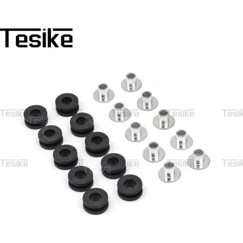 Motorcycle Rubber Grommets Bolt Assortment Kits Fairing Bolts Pressure Relief Cushion Kit Washer for Honda for Yamaha for Suzuki