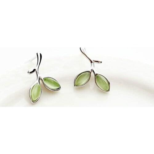 925 Sterling Silver Opal Earring For Women Wedding Party Engagement Prevent Allergy Jewelry eh265